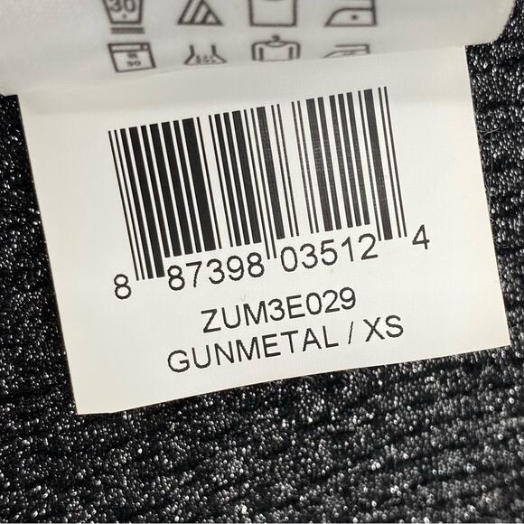 BCBGENERATION NWT Gunmetal Metallic Bodycon Mini Skirt Size XS Style ZUM3E029 - Picture 11 of 11